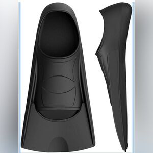 Black Swim Snorkel Fins w/Mesh Bag Unisex Women 7.5-8.5 Men 7-8